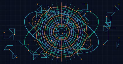 Upscale AI Launches Token Fabric to Unify Rival AI Chips Across 115.2 Tbps Scale-Up Silicon abstract technical diagram